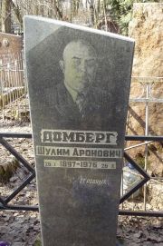 Домберг Шулим Аронович, Москва, Востряковское кладбище
